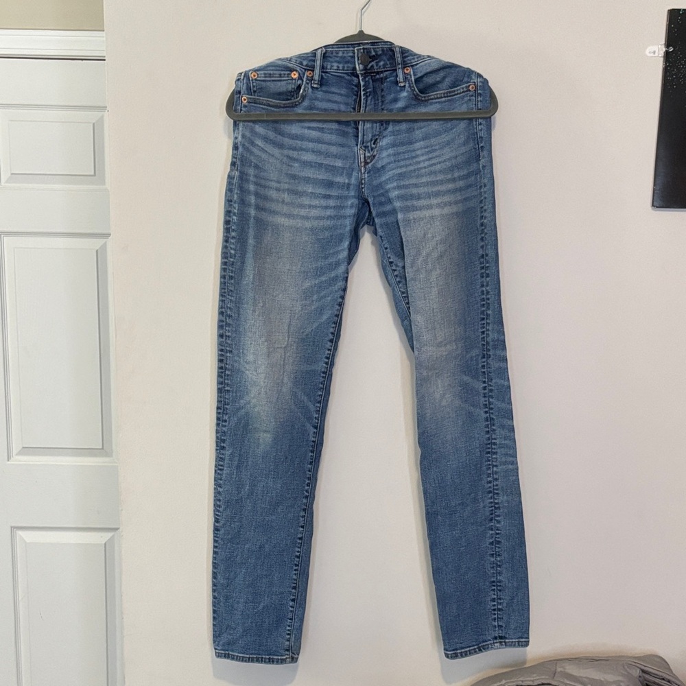 American Eagle Outfitters Blue Slim Straight Jeans